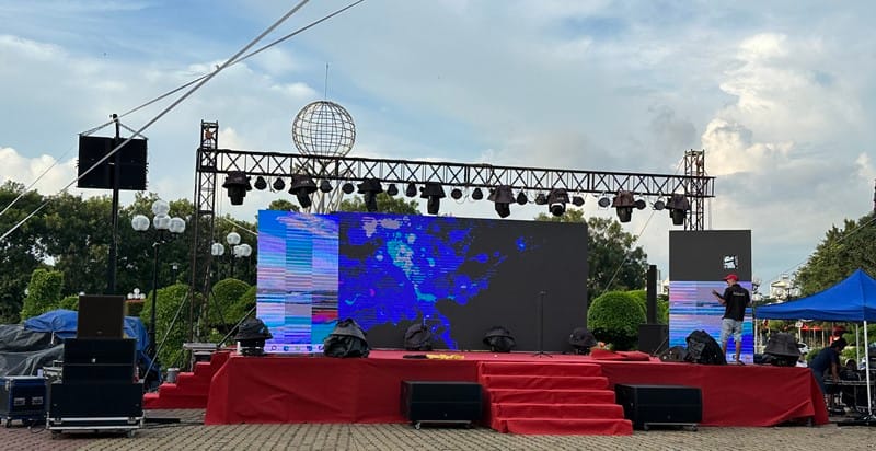 lắp đặt màn hình led ngoài trời lắp đặt màn hình led ngoài trời