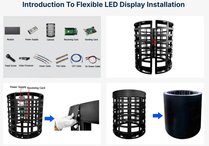màn hình led uốn cong