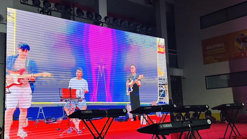 màn hình LED bị nhoè khi chụp ảnh